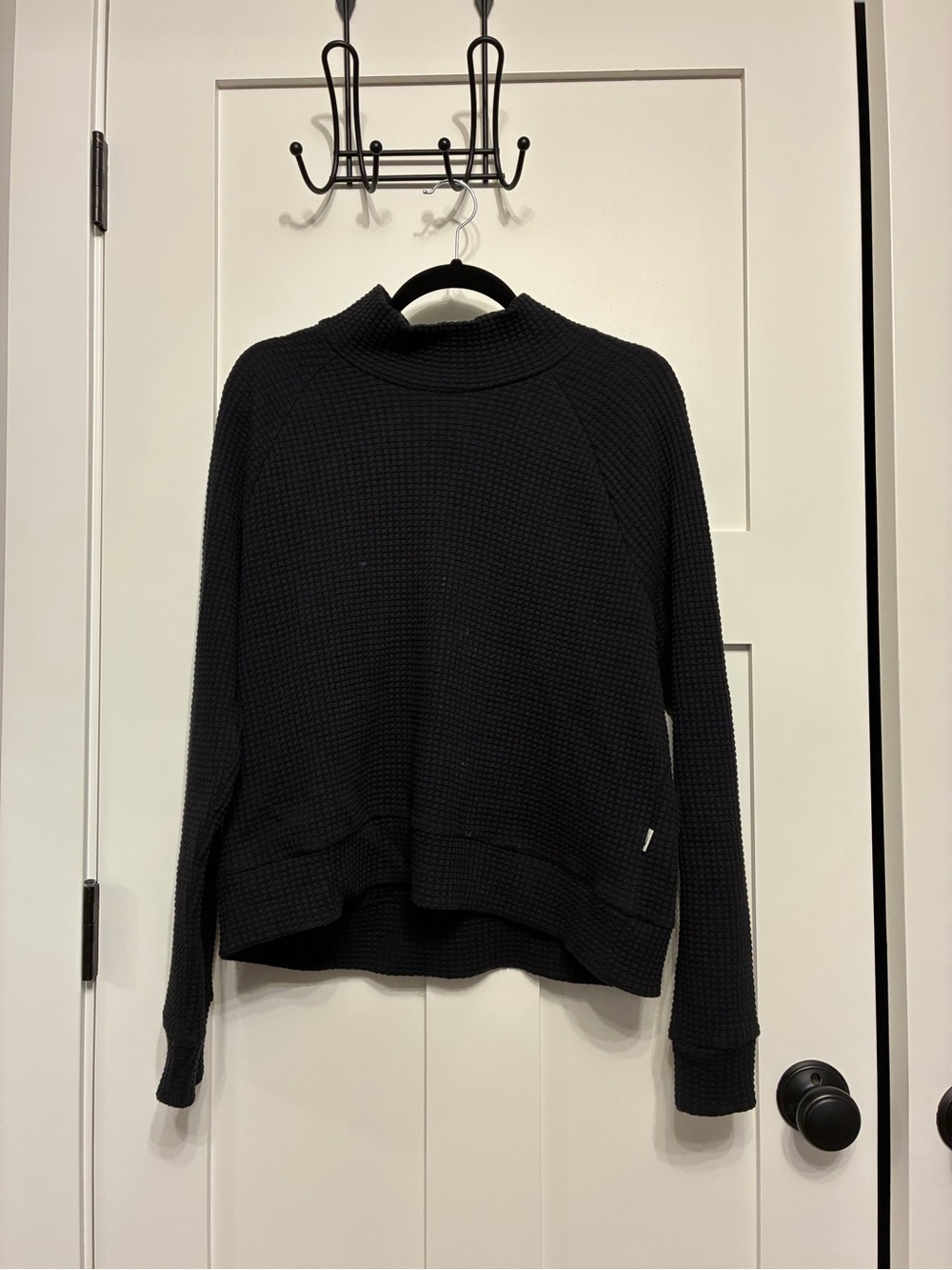 The North Face Black Waffle-Knit Women's Pullover